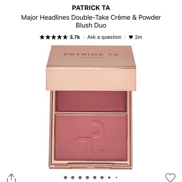 PATRICK TA blush duo - She goes to the gym - Picture 1 of 5